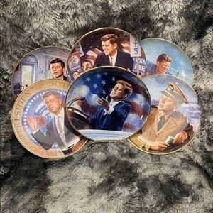 Franklin Mint Presidential Collector Plates 6 Piece Set
